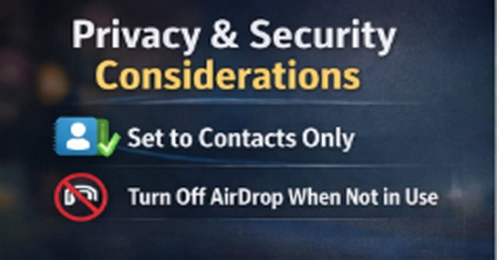 airdrop & Privacy and Security Considerations